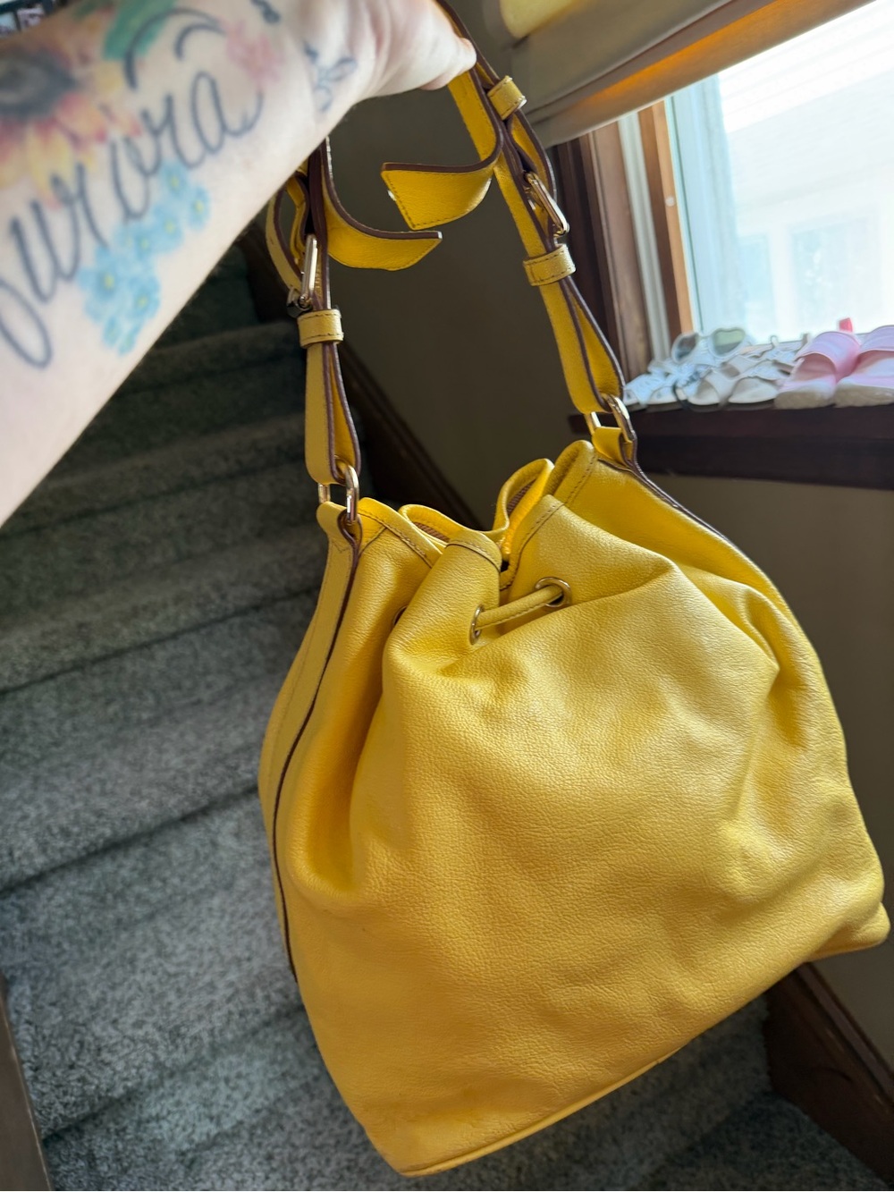 Dooney & Bourke Pebble Grain Drawstring Purse - Picture 2 of 2